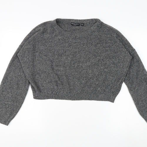 Brave Soul Women’s Grey Pullover Jumper M