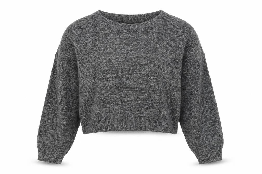 Front view of Brave Soul Women’s Grey jumper M