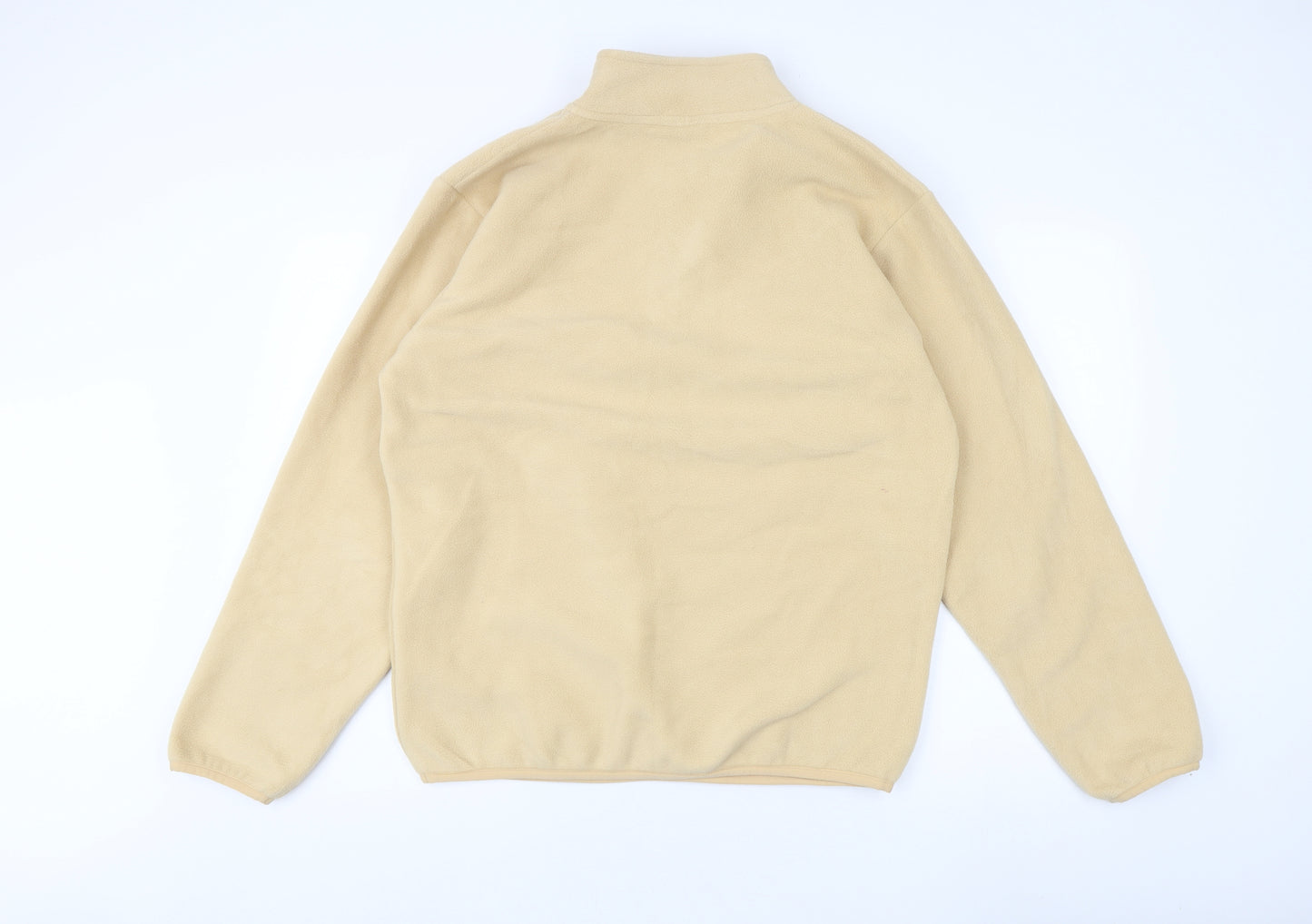 Umbro Men's Beige Fleece 1/4 Zip Sweatshirt M