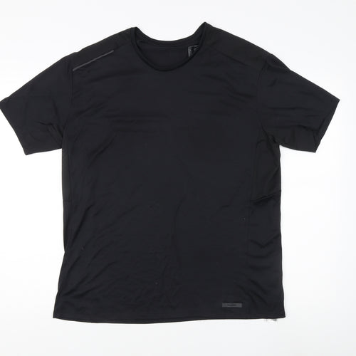 Decathlon Men's Black XL T-Shirt Athletic Fit