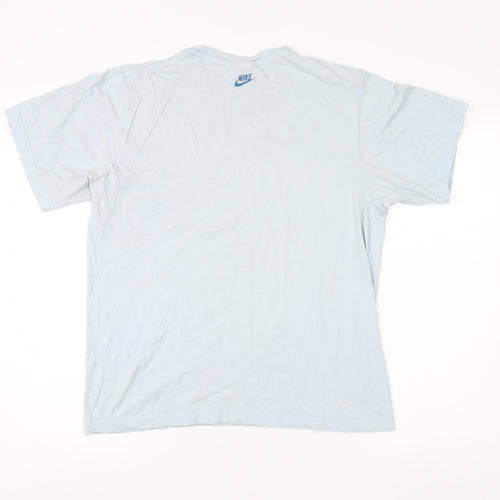 Nike Men's Blue Graphic Print T-Shirt Size M