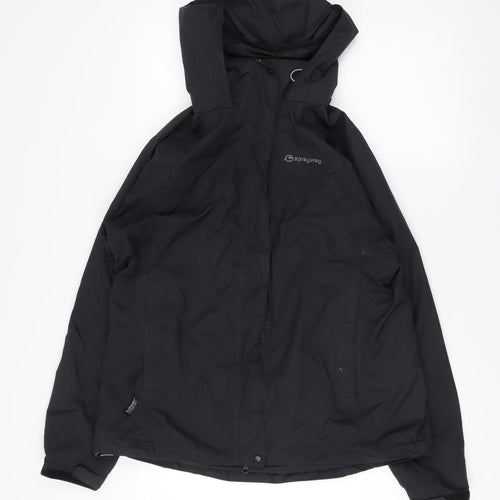 Sprayway Women's Black Hooded Jacket Size L