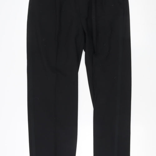 Marks and Spencer Men's Black Wool Blend Dress Pants