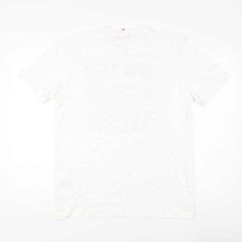 England Men's White L Patriotic Sports T-Shirt