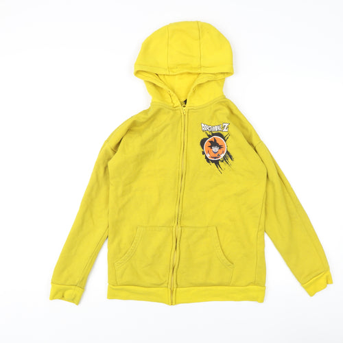 Dragon Ball Z Boys Yellow Fleece Full Zip Hoodie 11-12 Years