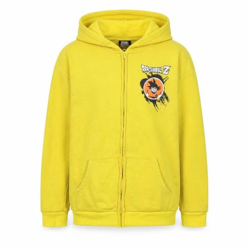 Dragon Ball Z Boys Yellow Fleece Full Zip Hoodie 11-12 Years