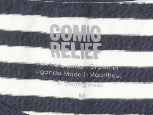 Comic Relief Unisex Disney Striped T-Shirt M