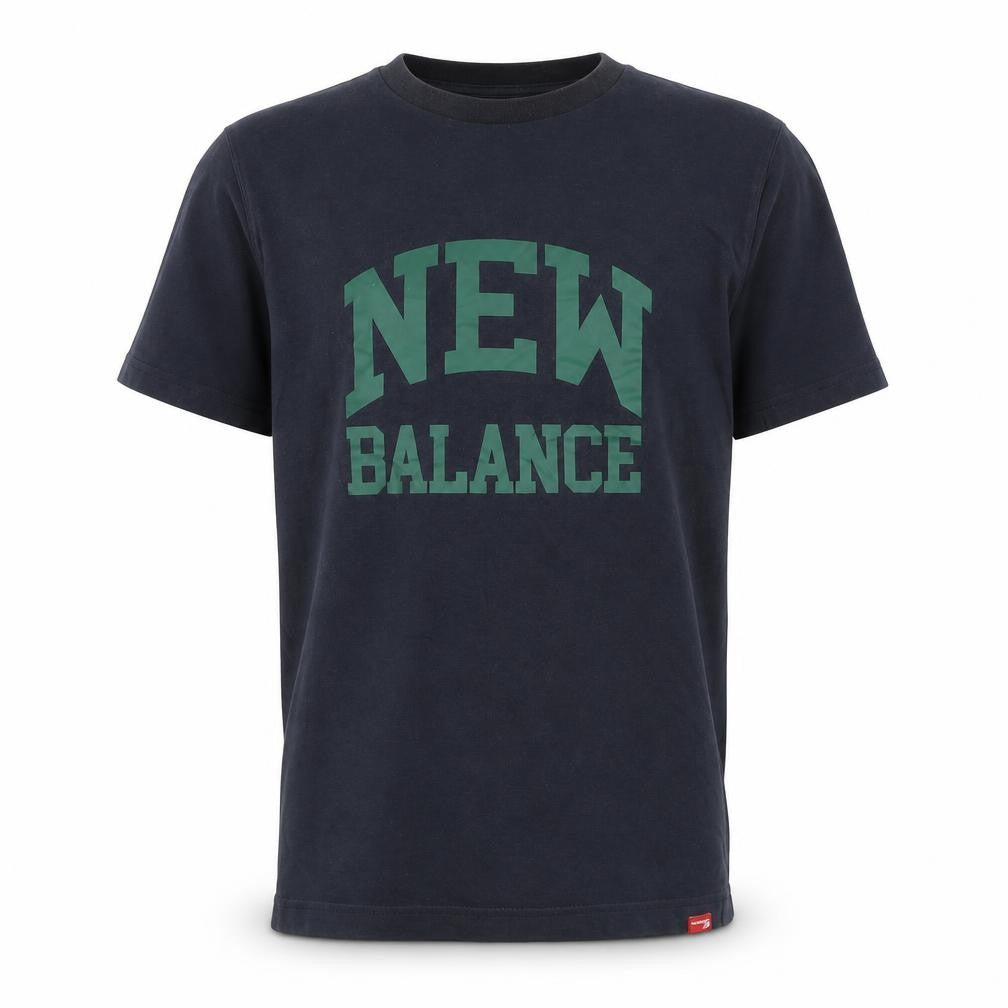 Front view of New Balance Men's Black Athletic T-Shirt S