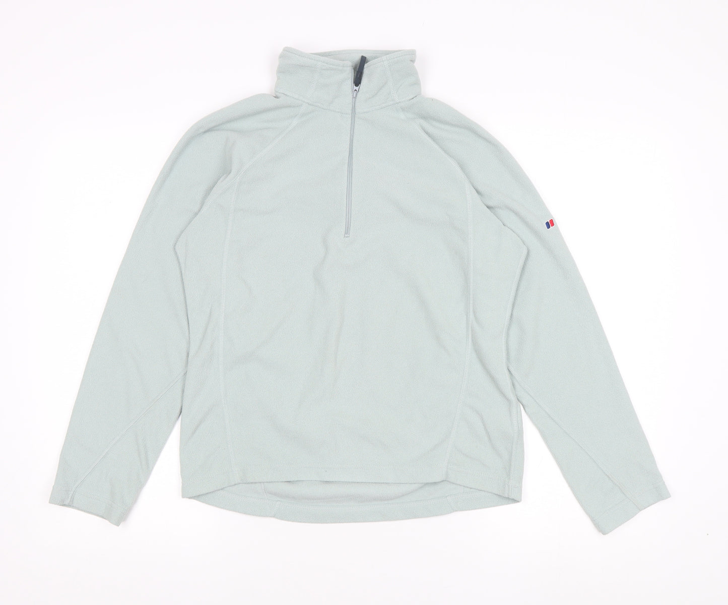 Berghaus Women's Grey Fleece Pullover 1/4 Zip Size 10