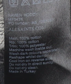 AllSaints Men's Grey Full Zip Hoodie Size M