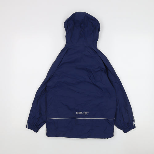 Boys Blue Waterproof Hooded Rain Jacket - 9-10 Years