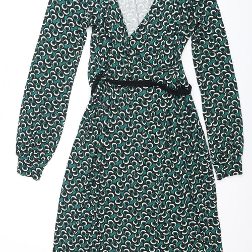 NEXT Women's Multicoloured Geometric Wrap Dress