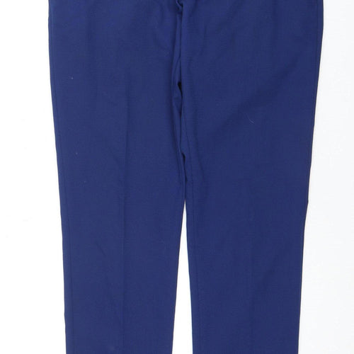 Zara Unisex Blue Slim Trousers Size 10