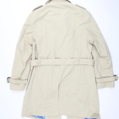 Charles Tyrwhitt Beige Men's Trench Coat Size 40