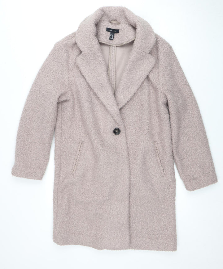 New Look Women’s Beige Relaxed Mid-Length Coat