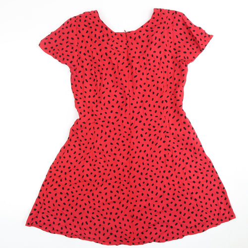 Motel Women's Red Polka Dot Dress XS