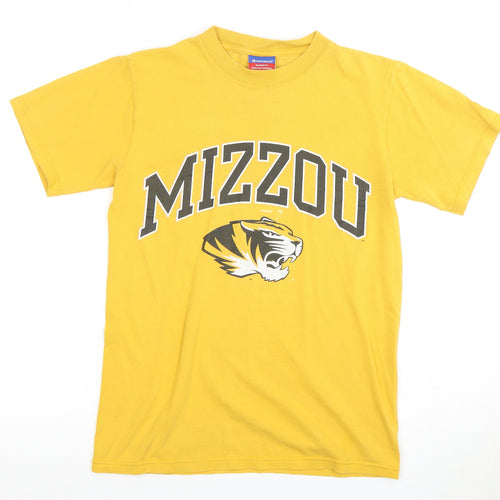 Champion Yellow Unisex Adults Basic T-Shirt S