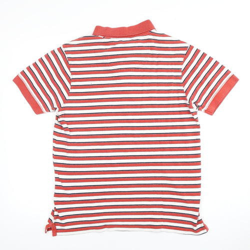 Jasper Conran Men's Red Striped Polo, Medium, Casual Shirt