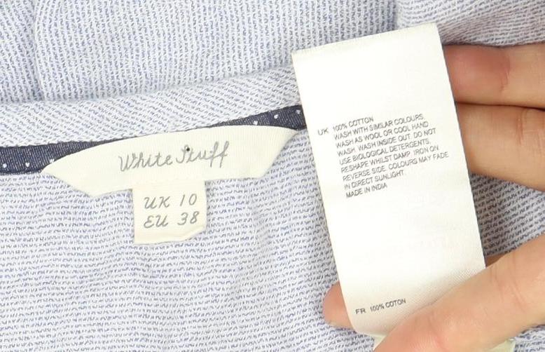 White Stuff Women's Blue Sleeveless Top, Size 10