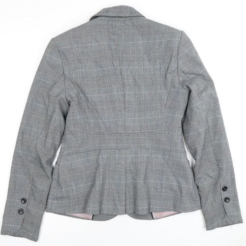 Next Women's Grey Plaid Blazer - Size 10