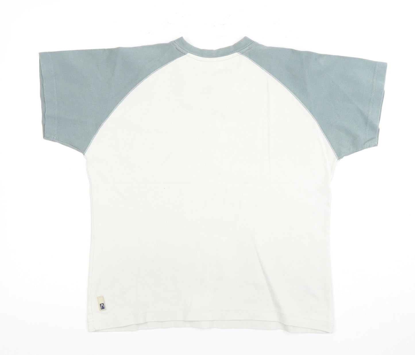 HEAD Unisex Adults White V-Neck T-Shirt Size 12