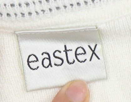 Eastex Women's Ivory Short Sleeve Knit T-Shirt, Size 10