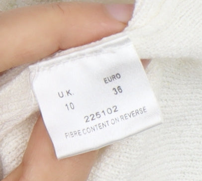 Eastex Women's Ivory Short Sleeve Knit T-Shirt, Size 10