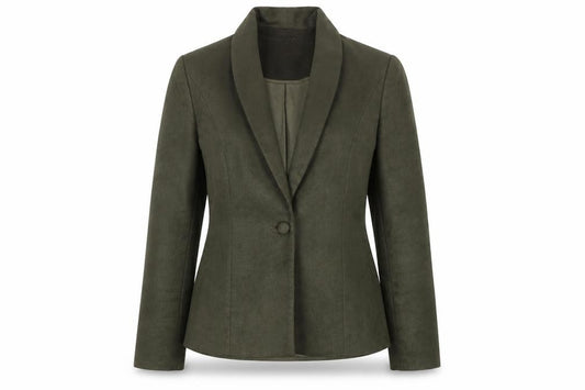 Front view of Jacques Vert Women’s Green Blazer, size UK 12