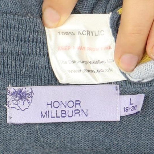 Honor Millburn Women's Blue Cardigan Size 18