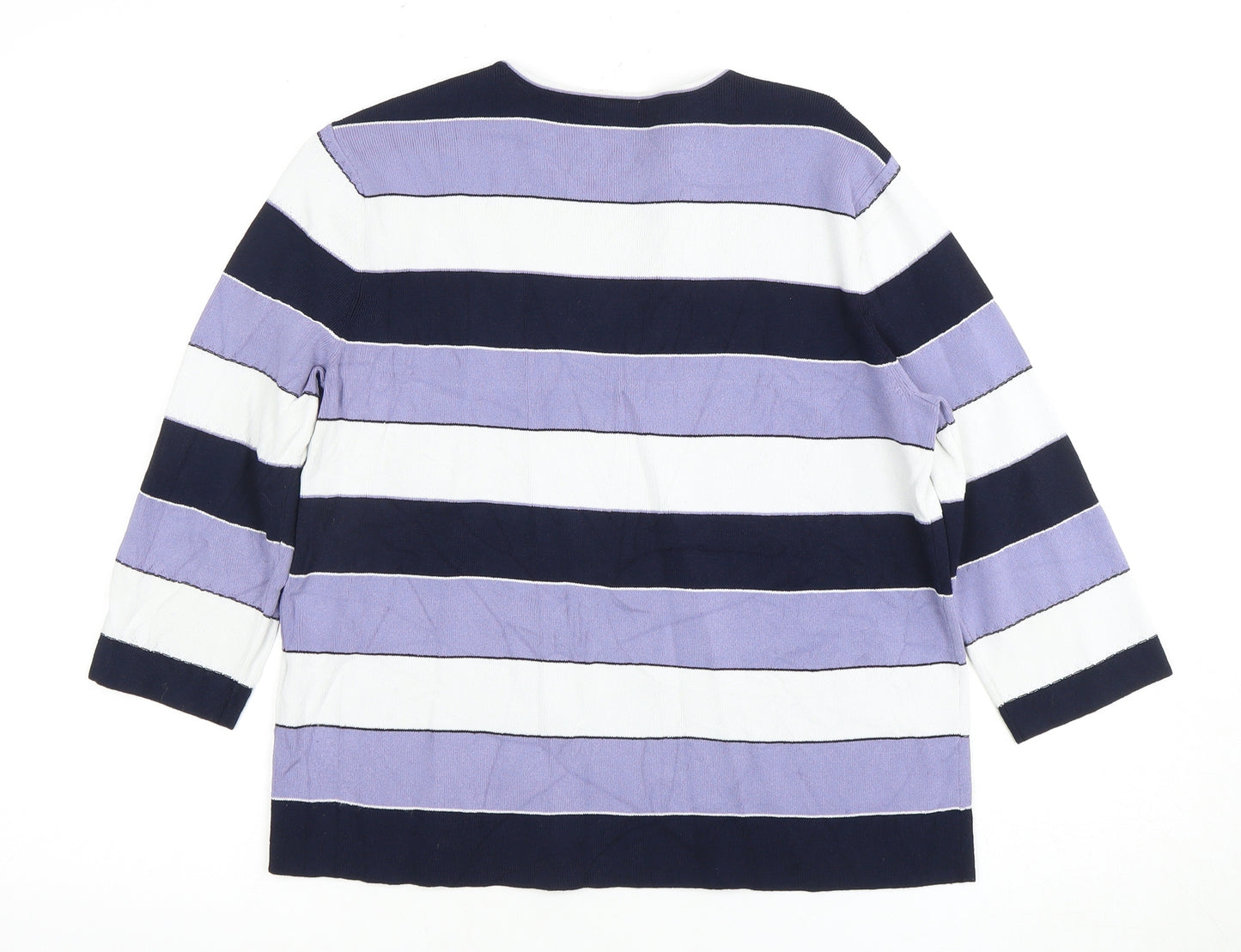 Eastex Women's Multicoloured Striped T-Shirt 12/14