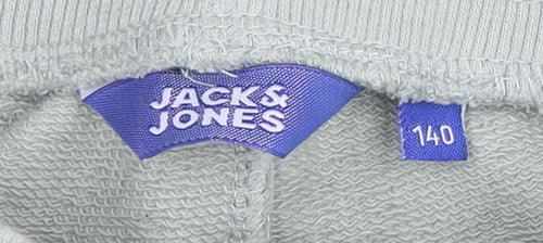 Jack & Jones Boys Green Sweat Shorts, Size L, Casual Fit