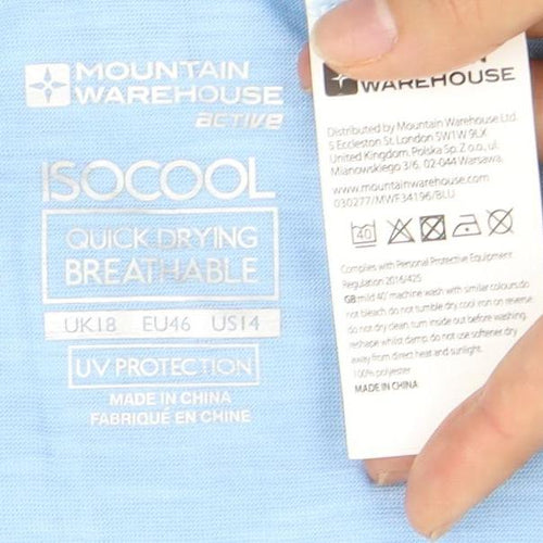 Mountain Warehouse Blue Women's Tank Top Size 18