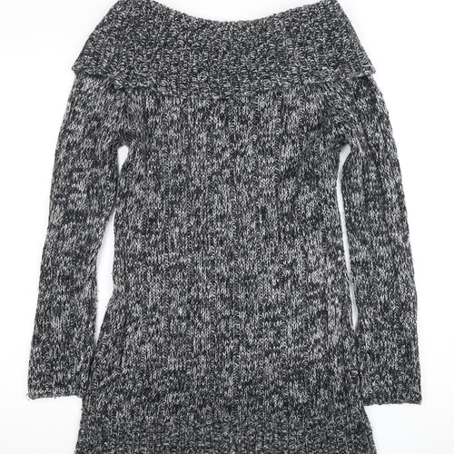 Joe Browns Women's Grey Cowl Neck Chunky Knit Jumper