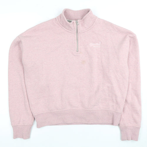 Superdry Women's Pink Pullover Sweatshirt Size 10