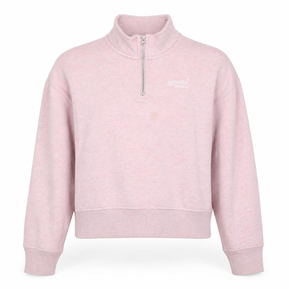 Front view of Superdry Women's Pink Pullover Sweatshirt, size 10
