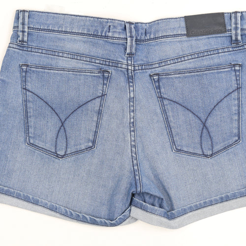 Calvin Klein Women's Blue Cut-Off Shorts Size 8