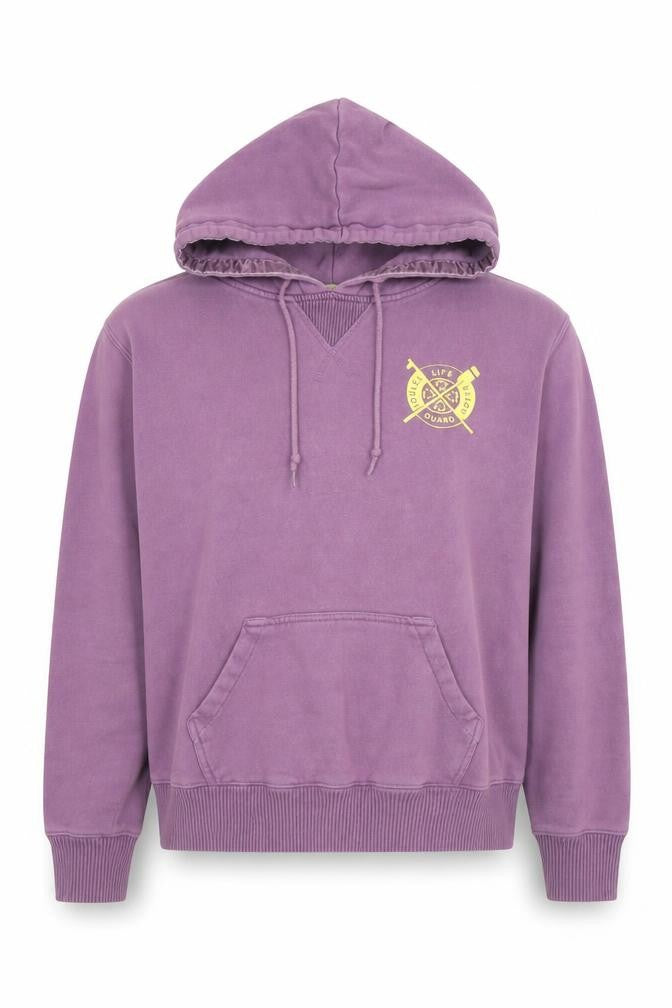 Front view of Joules Women's Medium Purple Pullover Hoodie