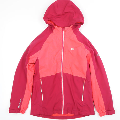 Regatta Girls Pink Hooded Rain Coat 11-12 Years