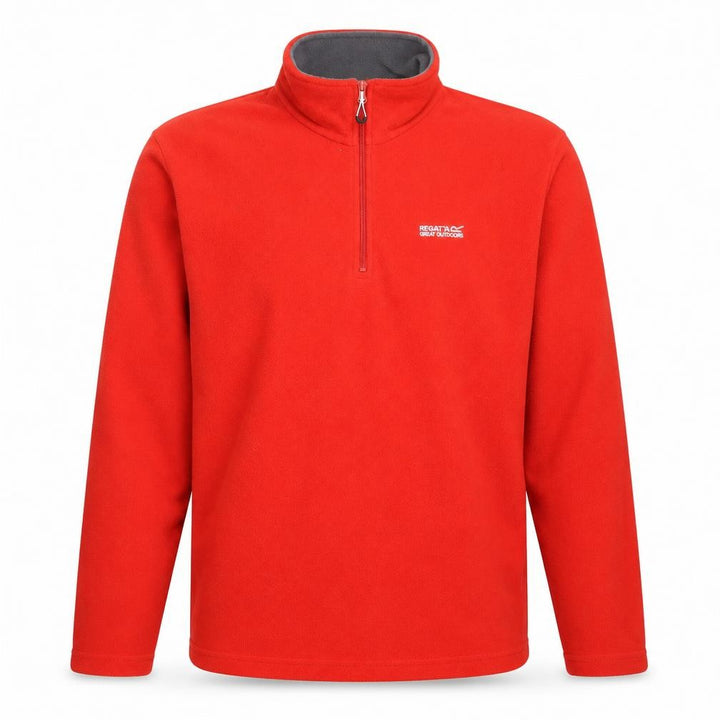 Regatta Men's Red Fleece 1/4 Zip Sweatshirt L