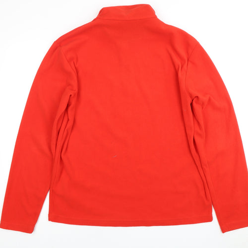 Regatta Men's Red Fleece 1/4 Zip Sweatshirt L