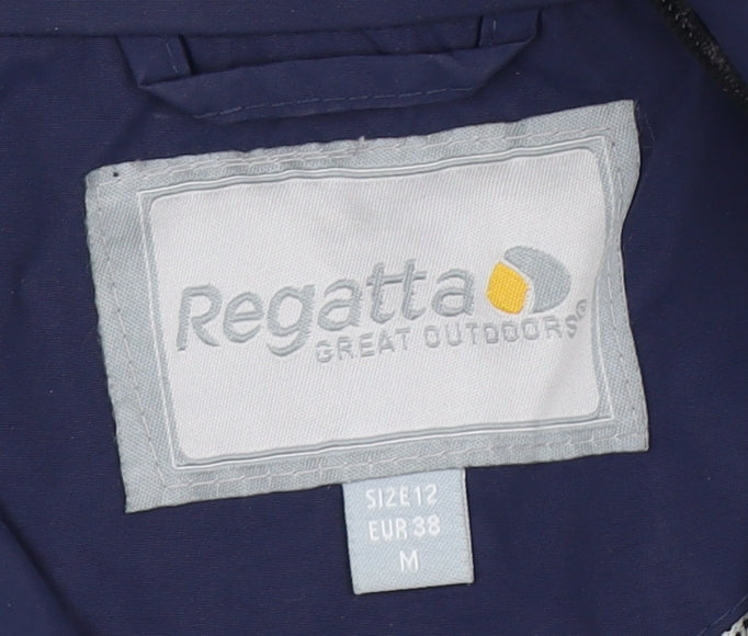 Regatta Women's Blue Hooded Parka Jacket Size 12