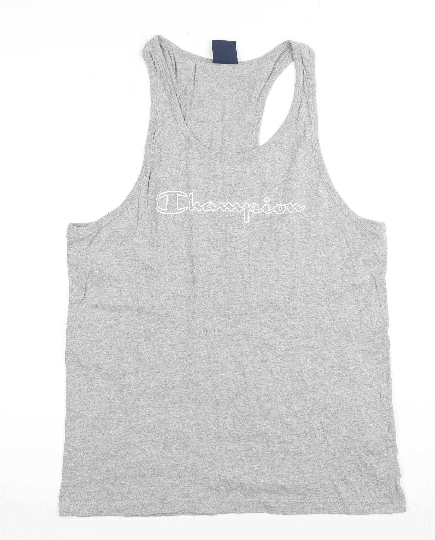 Champion Men's Grey Sleeveless T-Shirt Size L