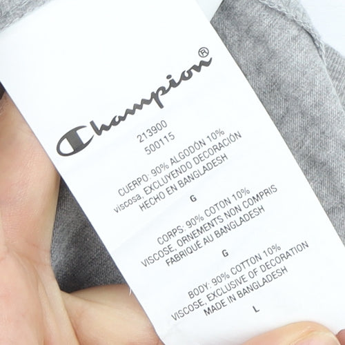 Champion Men's Grey Sleeveless T-Shirt Size L