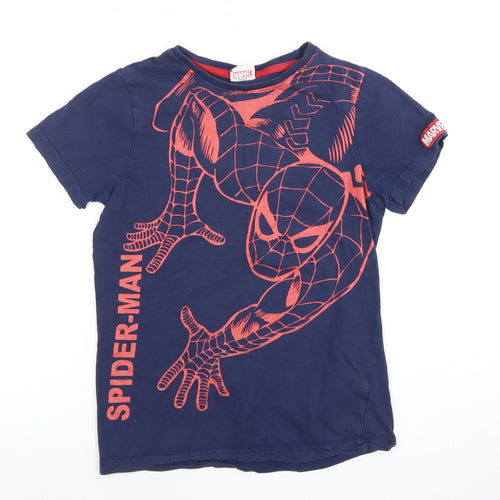 Marvel Boys Blue Spider-Man T-Shirt 11-12 Years Regular Fit