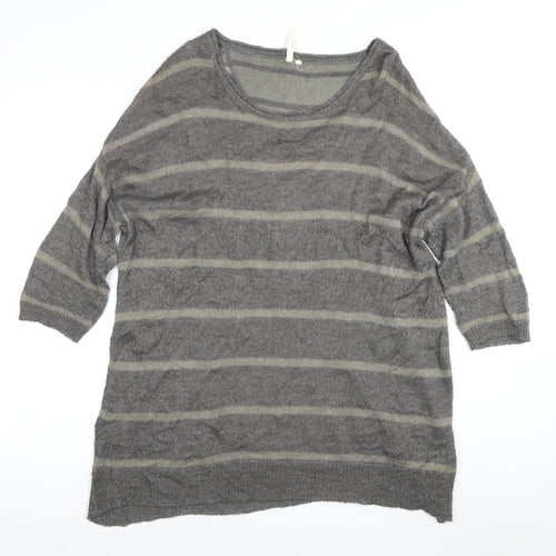 White Stuff Women's Grey Pullover Jumper Size 12