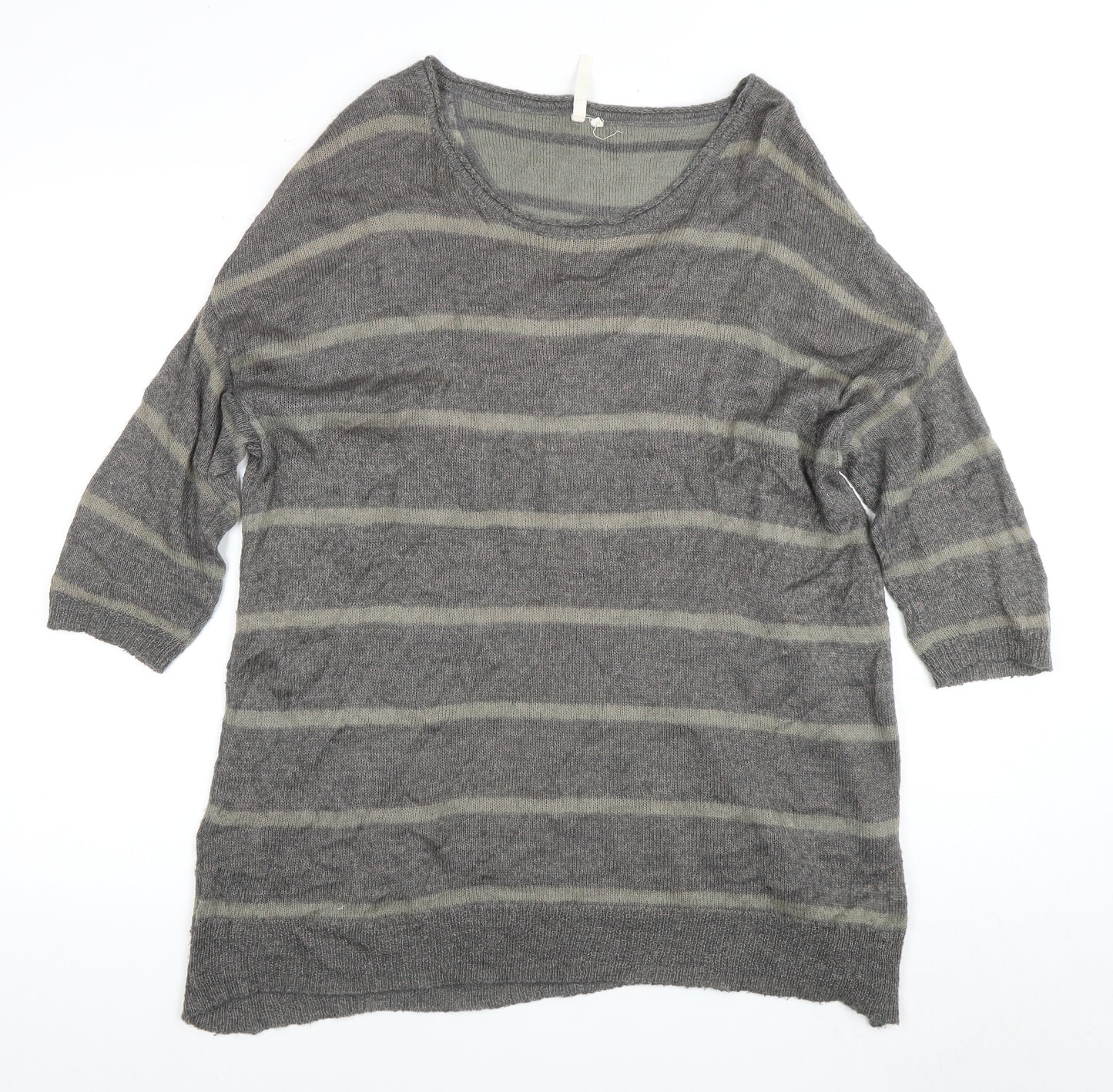 White Stuff Women's Grey Pullover Jumper Size 12