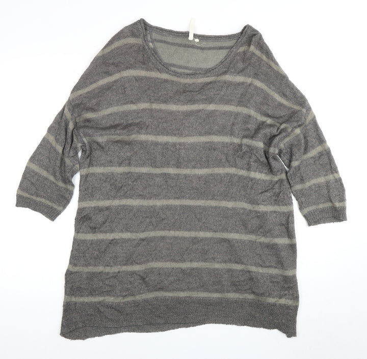 White Stuff Women's Grey Pullover Jumper Size 12
