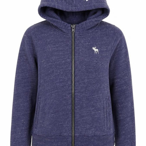 Abercrombie & Fitch Women's Blue Hoodie, M, Full Zip