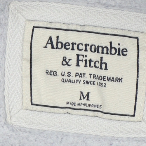 Abercrombie & Fitch Women's Blue Hoodie, M, Full Zip