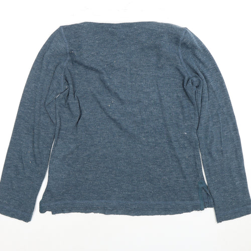 Regatta Blue Cowl Neck Jersey Top for Unisex Adults - Size 12